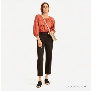 Everlane Black Straight Leg Crop Pants